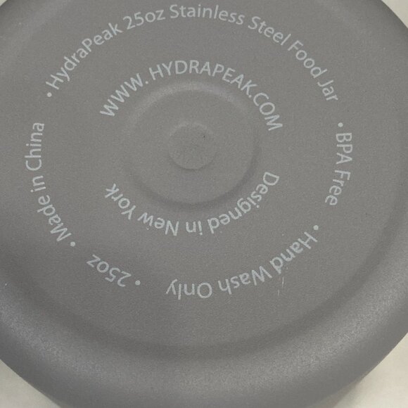 HydraPeak 25oz Stainless Steel Gray Food Jar - Picture 2 of 5